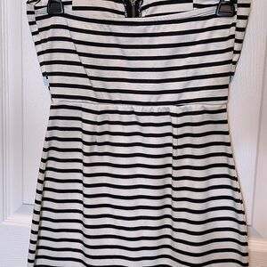 Black and White Striped Dress